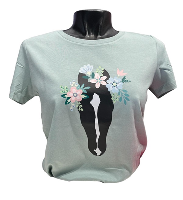 T-SHIRT BLOOMING HORSE MATINGOLD Donna, T-shirt 